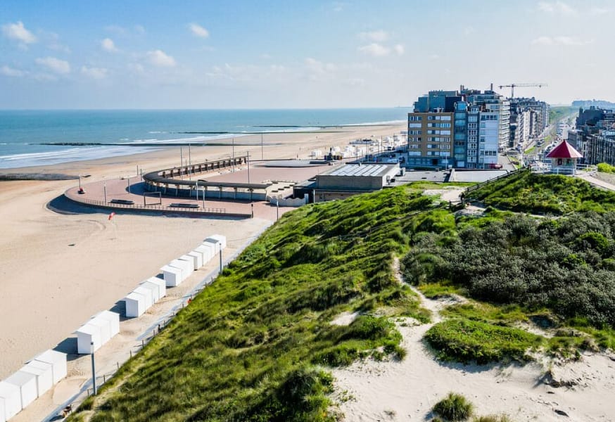 Lage resolutie-Luchtfoto Wenduine